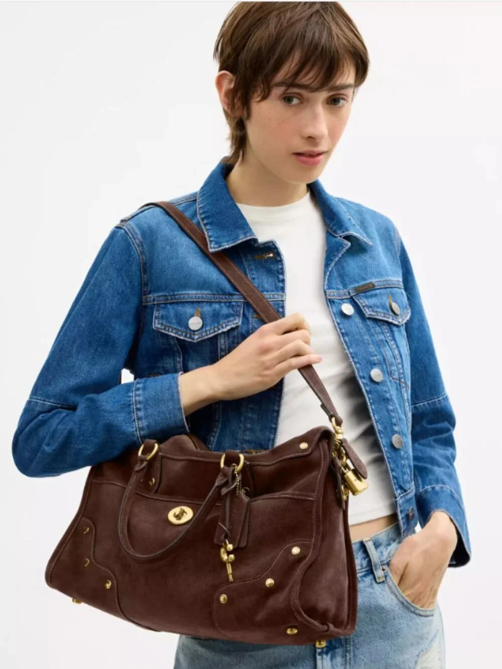 COACH Rhyder Satchel Bag 38 NEW - Picture 4 of 10